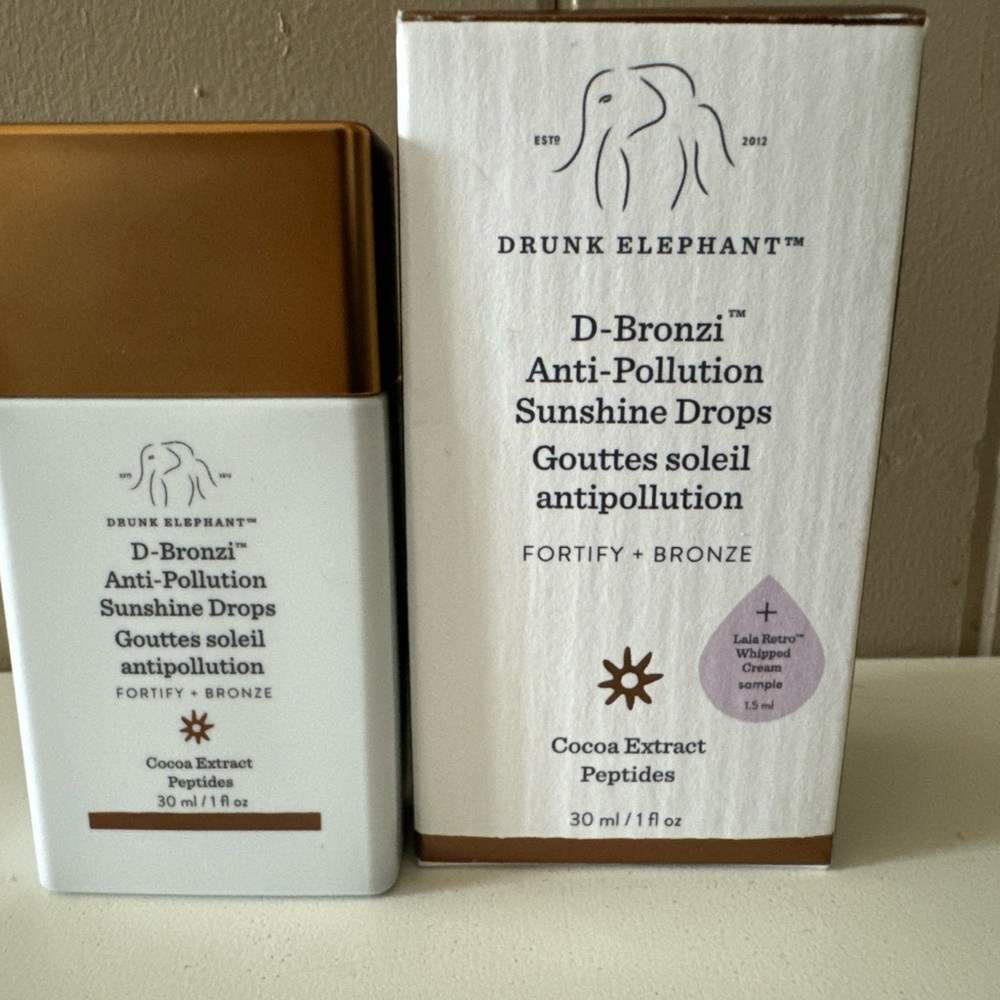 Drunk Elephant D-Bronzi Anti-Pollution Sunshine Drops 1 oz. New in box